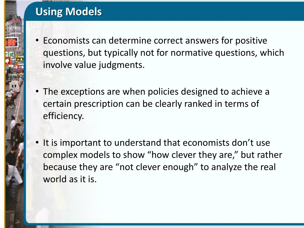 using models 1