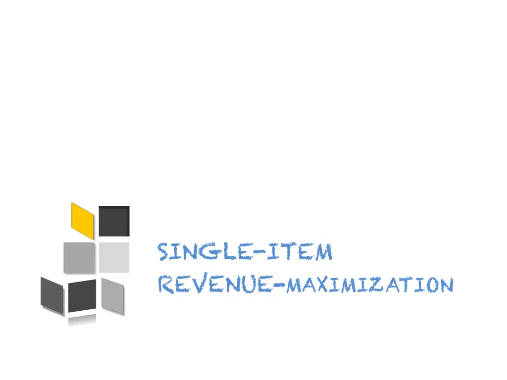 single item revenue maximization