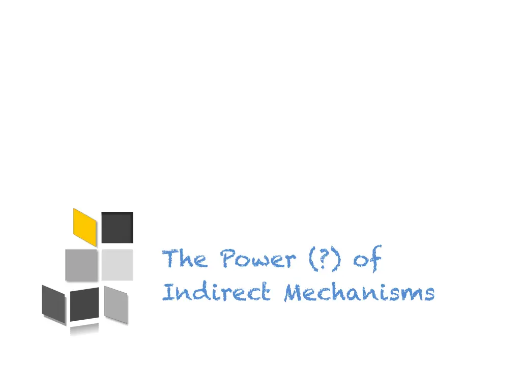 the power of indirect mechanisms