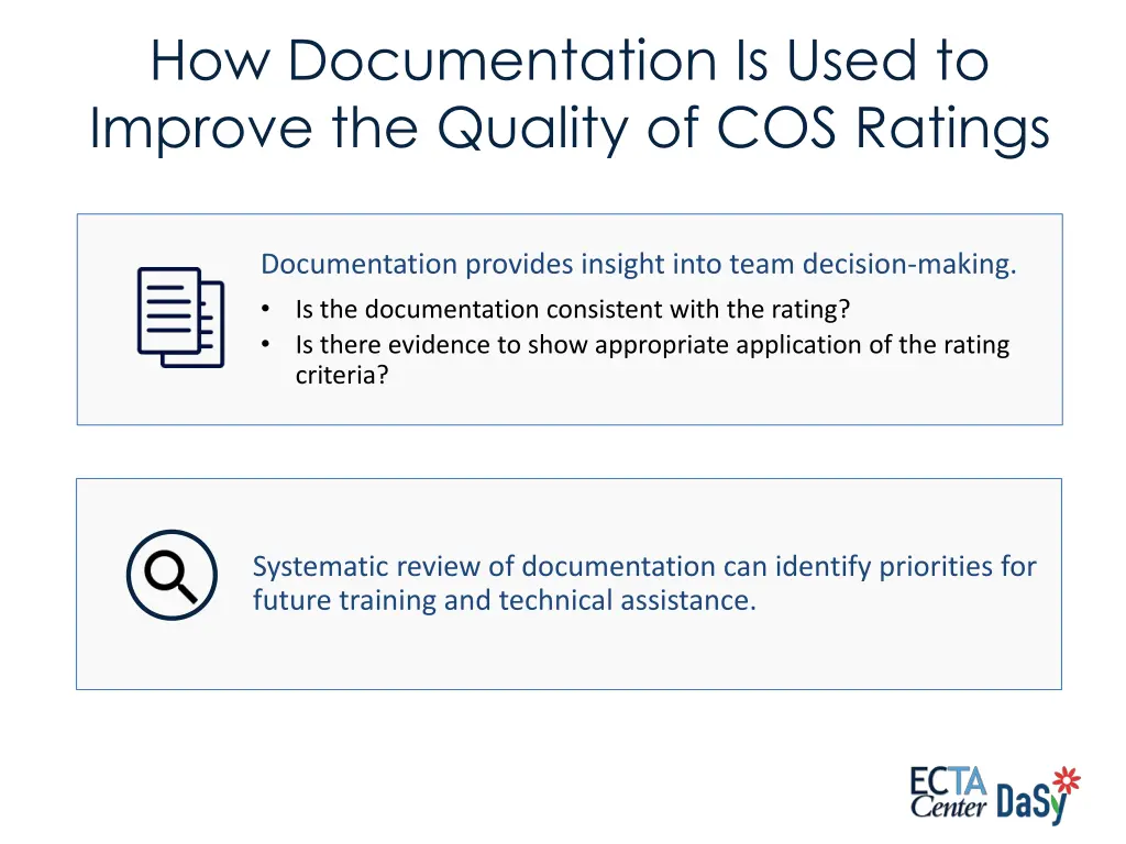 how documentation is used to improve the quality