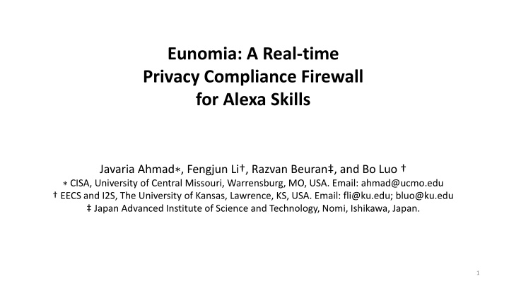 eunomia a real time privacy compliance firewall