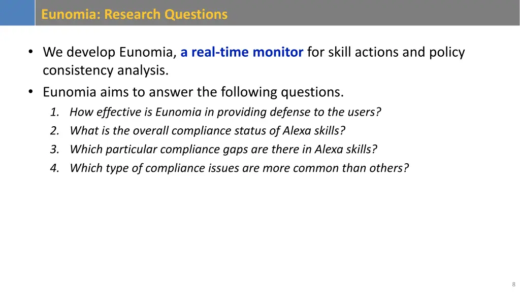 eunomia research questions