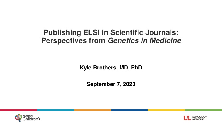 publishing elsi in scientific journals
