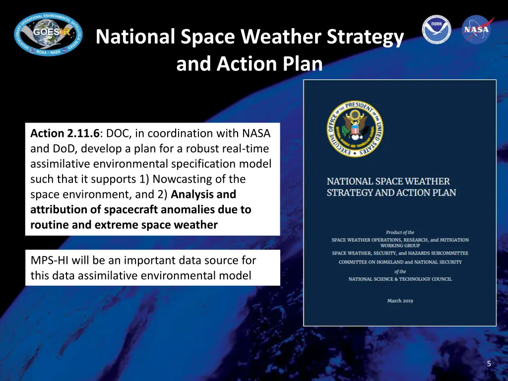 national space weather strategy and action plan