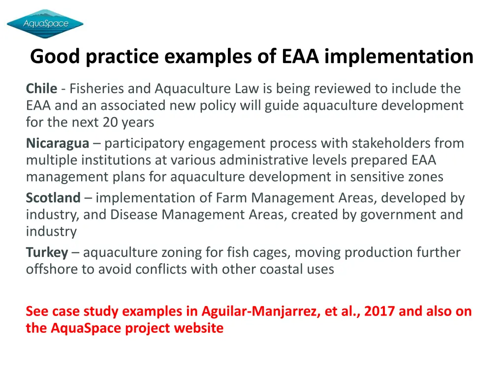 good practice examples of eaa implementation