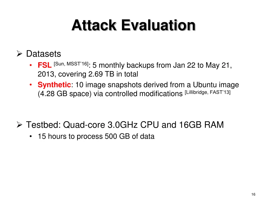 attack evaluation