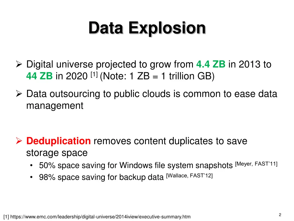 data explosion