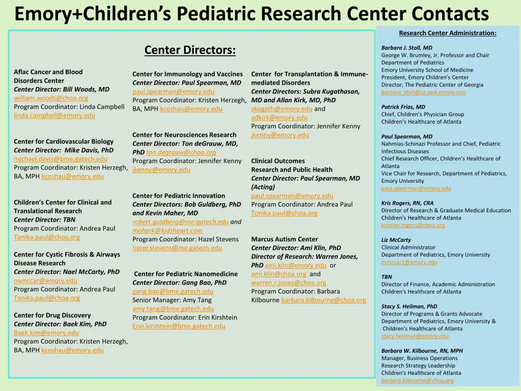 emory children s pediatric research center