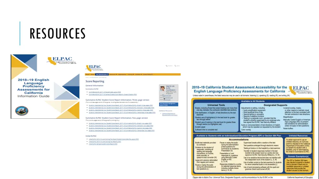 resources