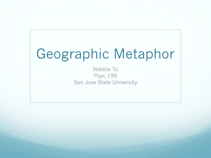 geographic metaphor