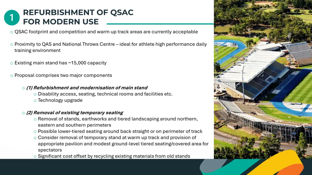 refurbishment of qsac for modern use
