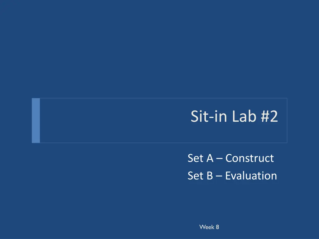 sit in lab 2