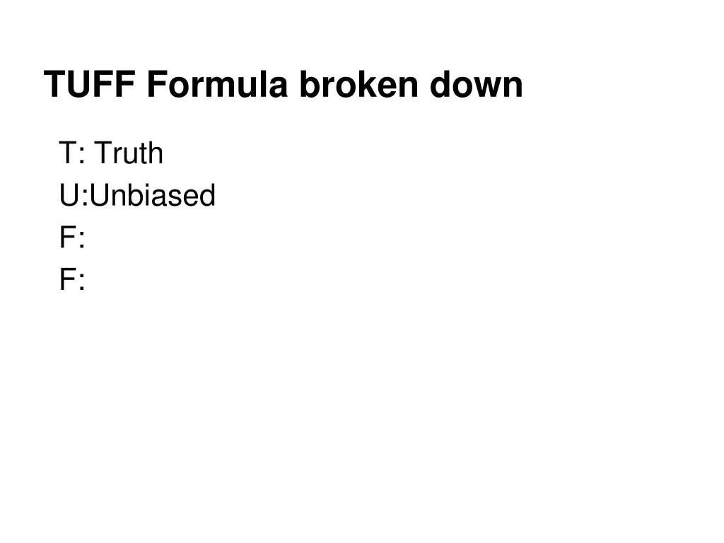 tuff formula broken down 1