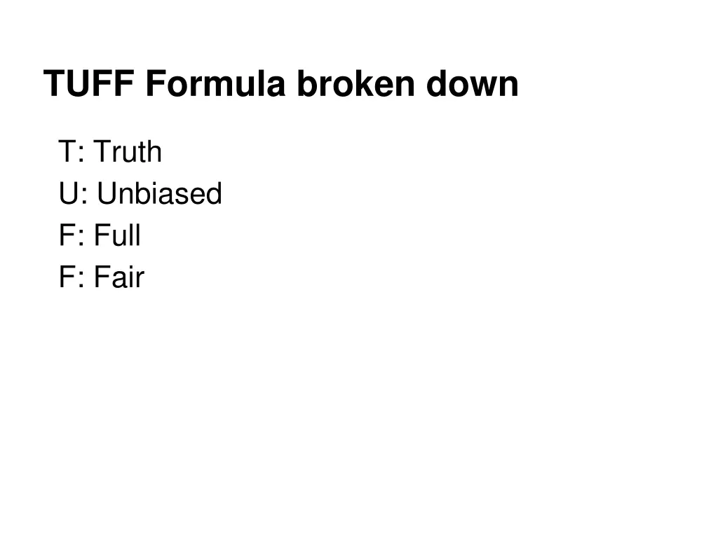 tuff formula broken down 3