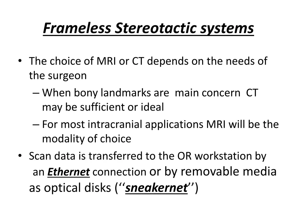 frameless stereotactic systems 2