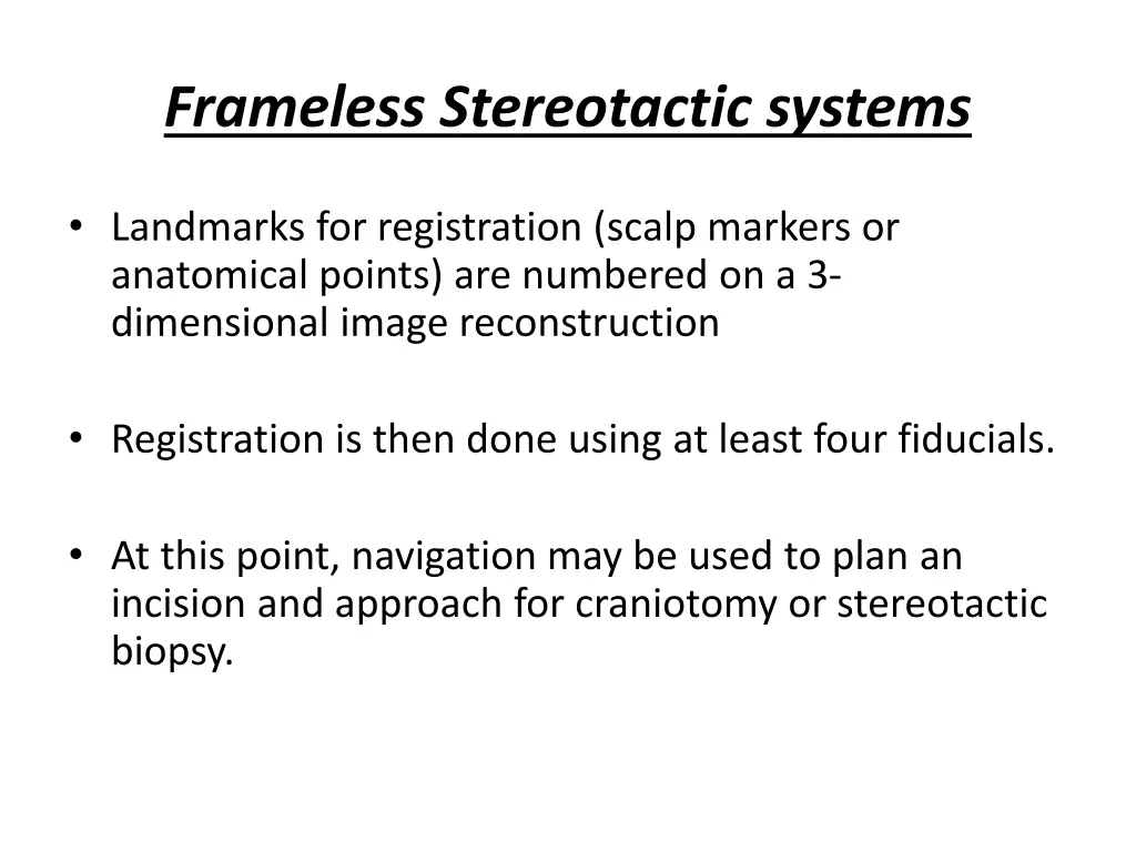 frameless stereotactic systems 3