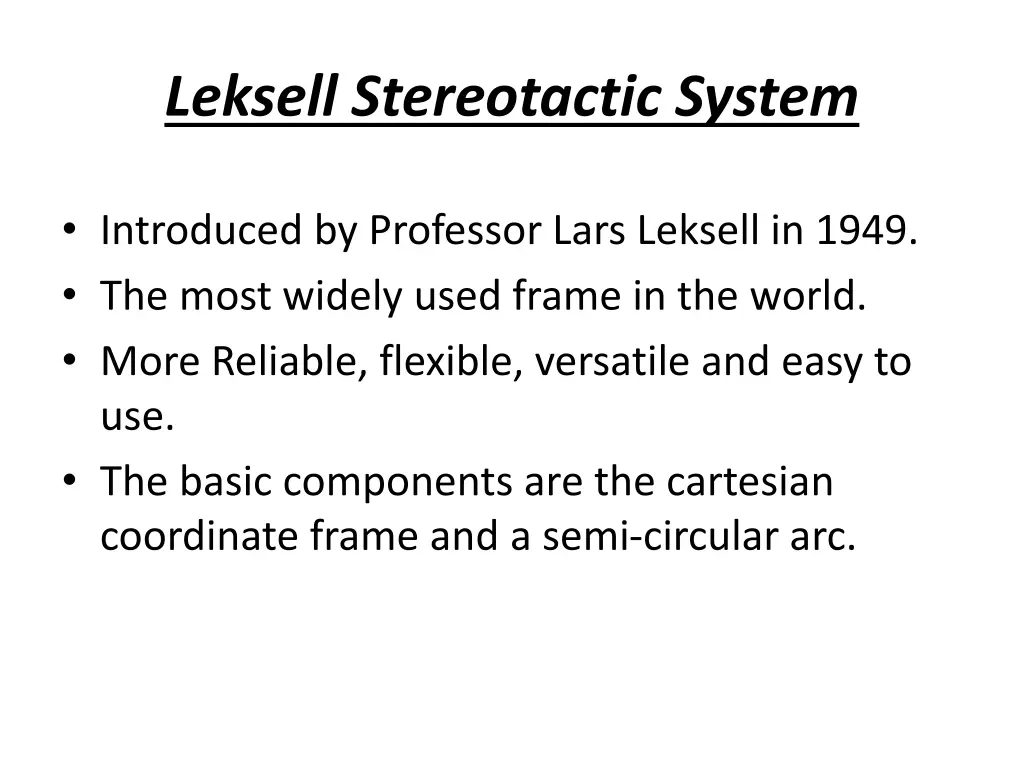 leksell stereotactic system