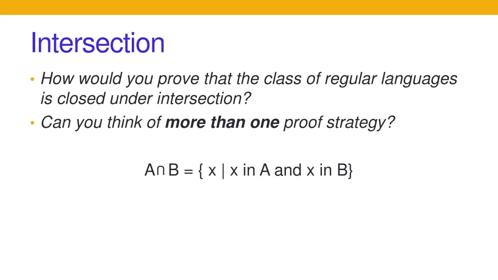 intersection