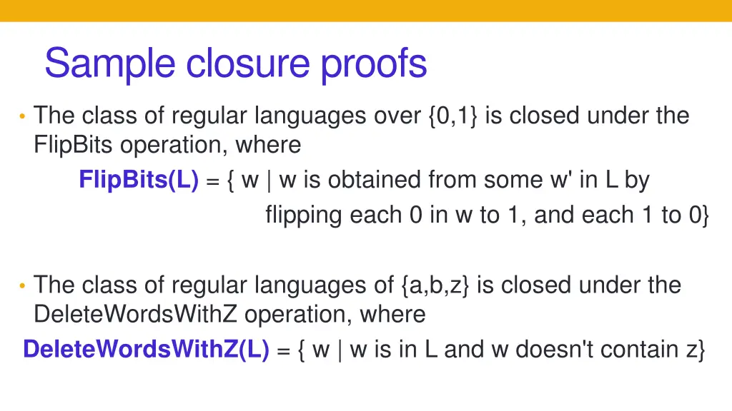 sample closure proofs