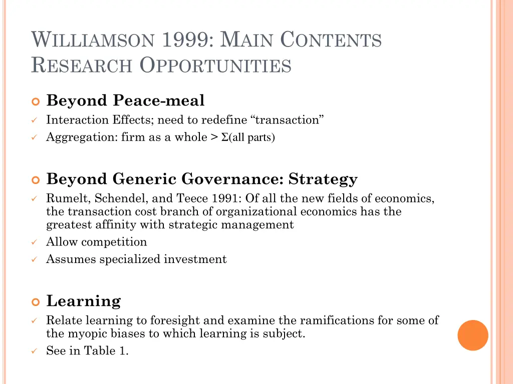 w illiamson 1999 m ain c ontents r esearch