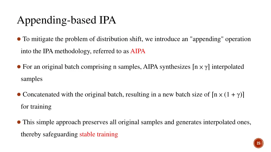 appending based ipa