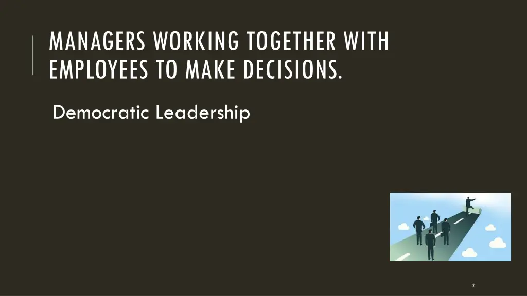managers working together with employees to make