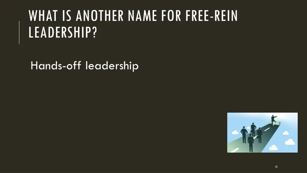 what is another name for free rein leadership