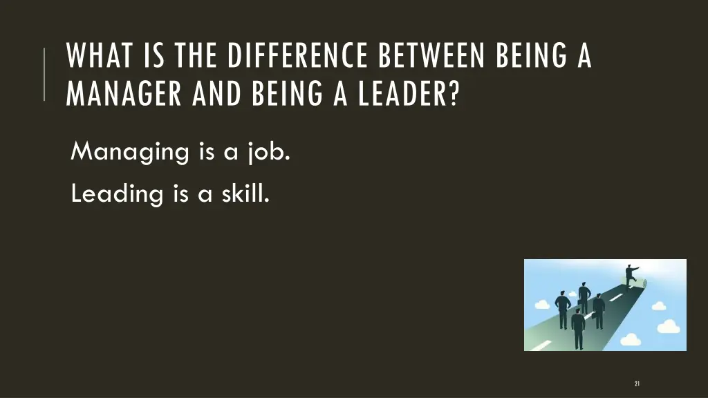 what is the difference between being a manager