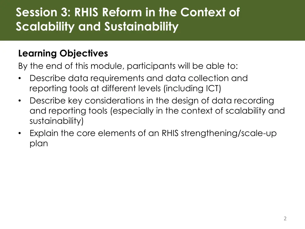 session 3 rhis reform in the context