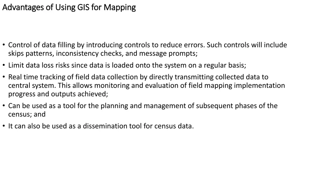 advantages of using gis for mapping advantages 1