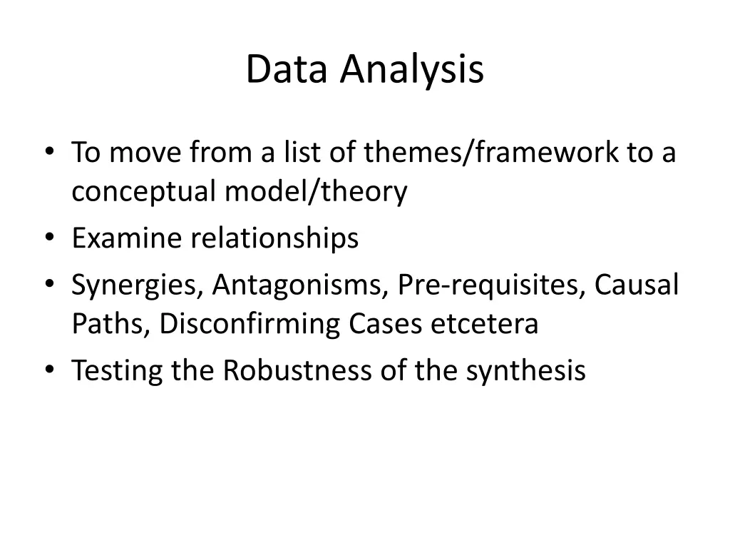 data analysis