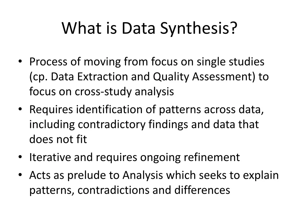 what is data synthesis