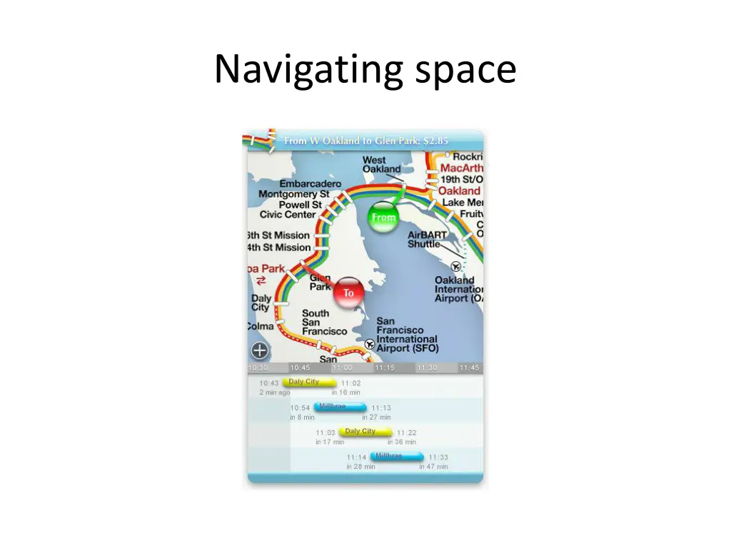 navigating space