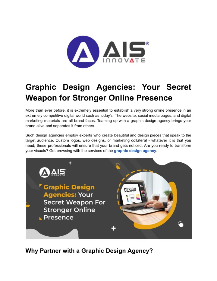 graphic design agencies your secret weapon