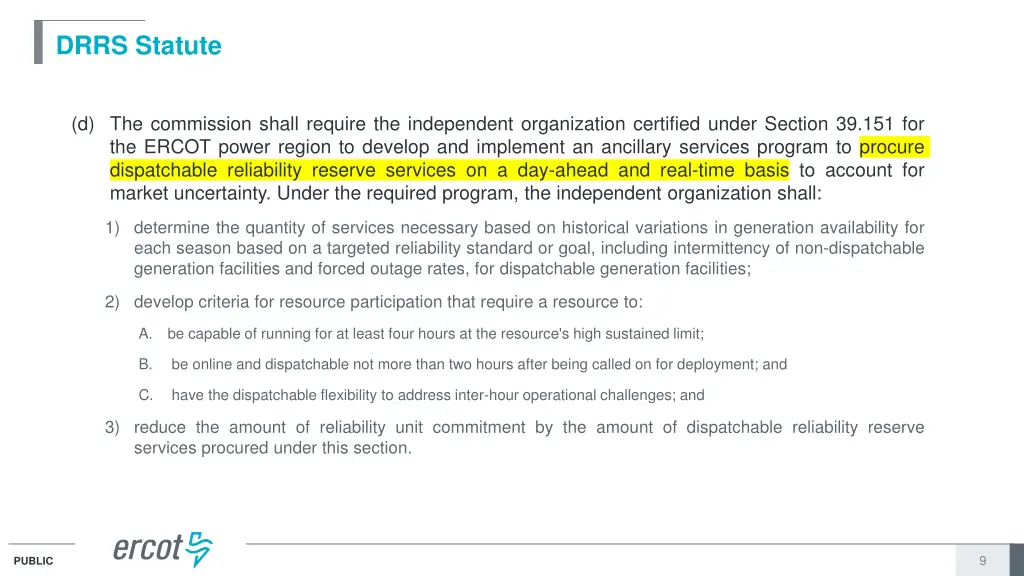 drrs statute