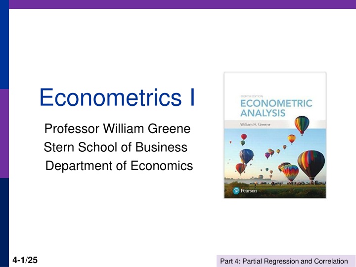 econometrics i