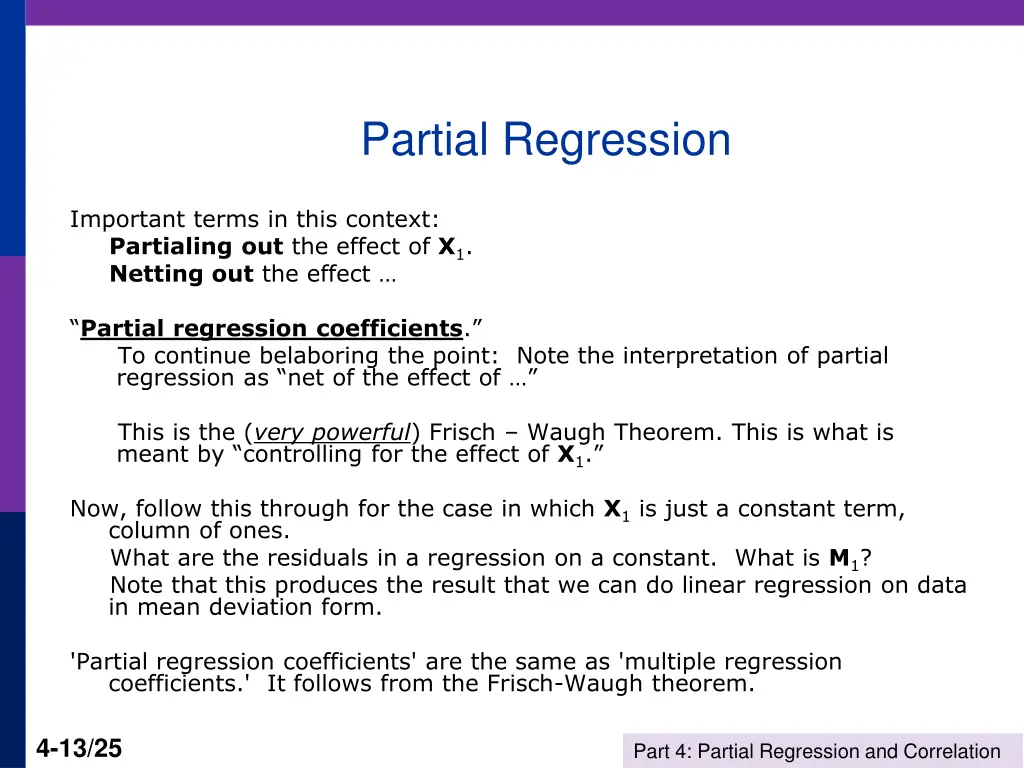 partial regression