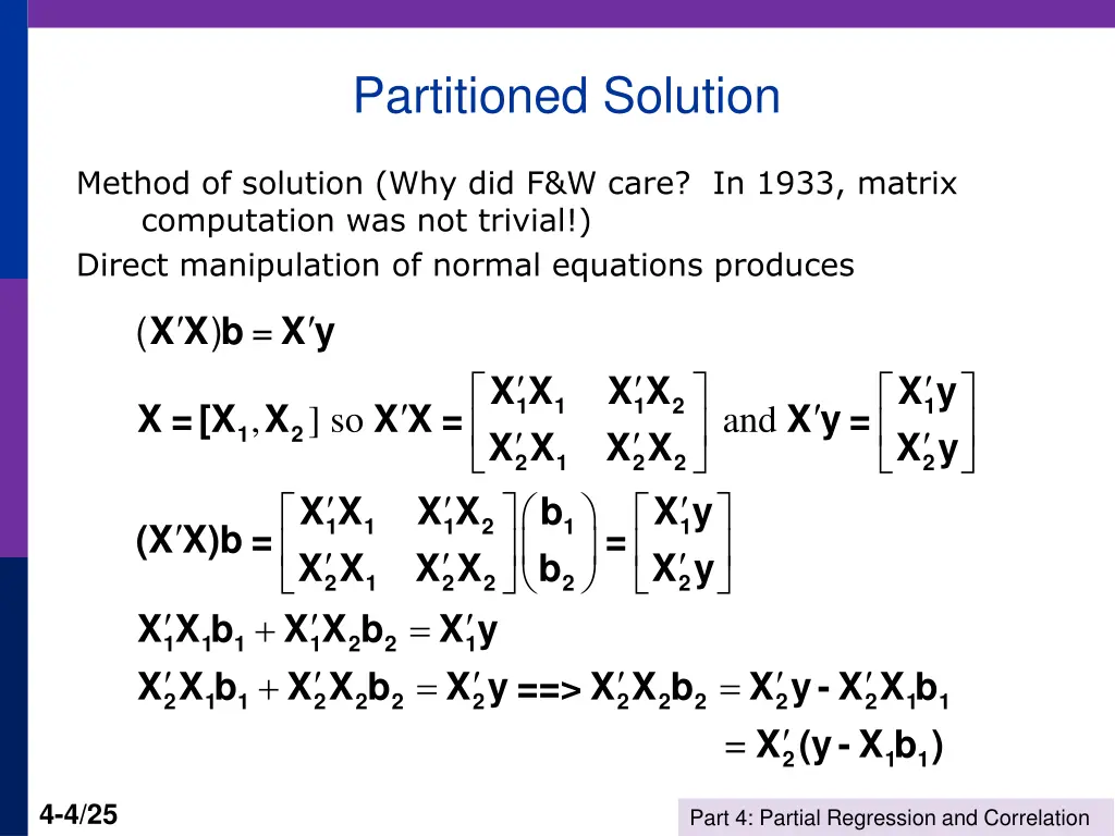 partitioned solution
