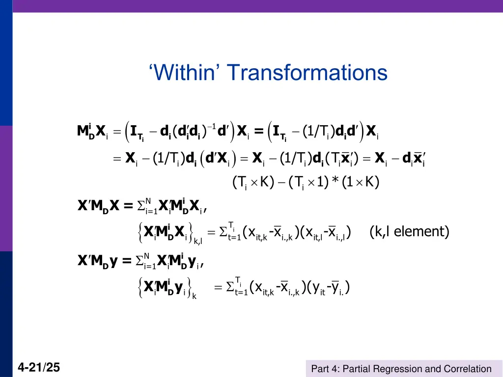 within transformations