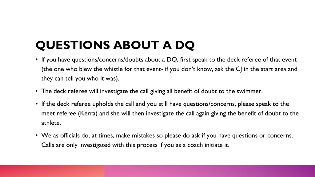 questions about a dq if you have questions