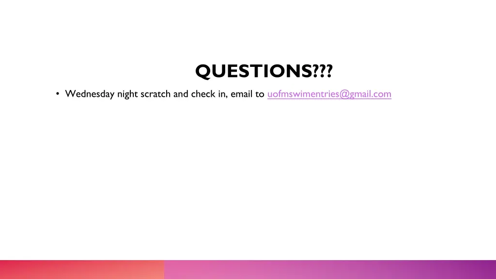 questions