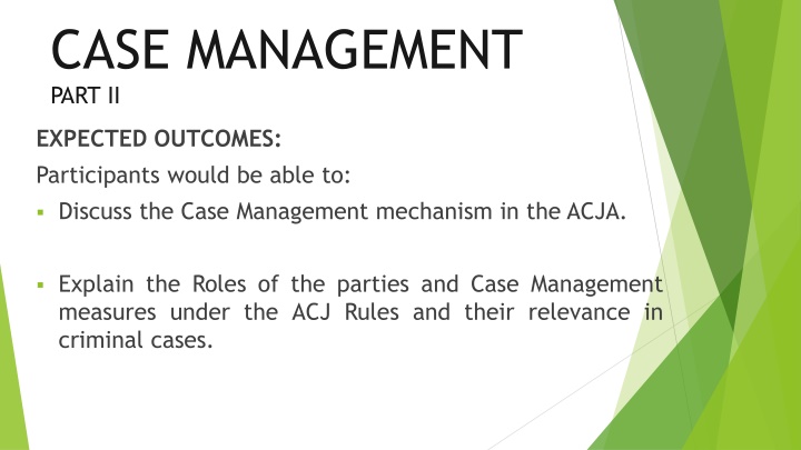 case management part ii