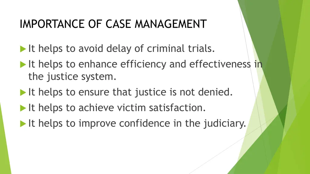importance of case management
