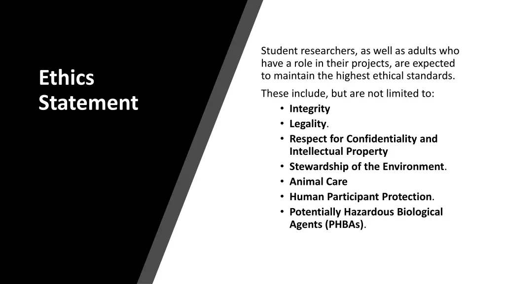 student researchers as well as adults who have