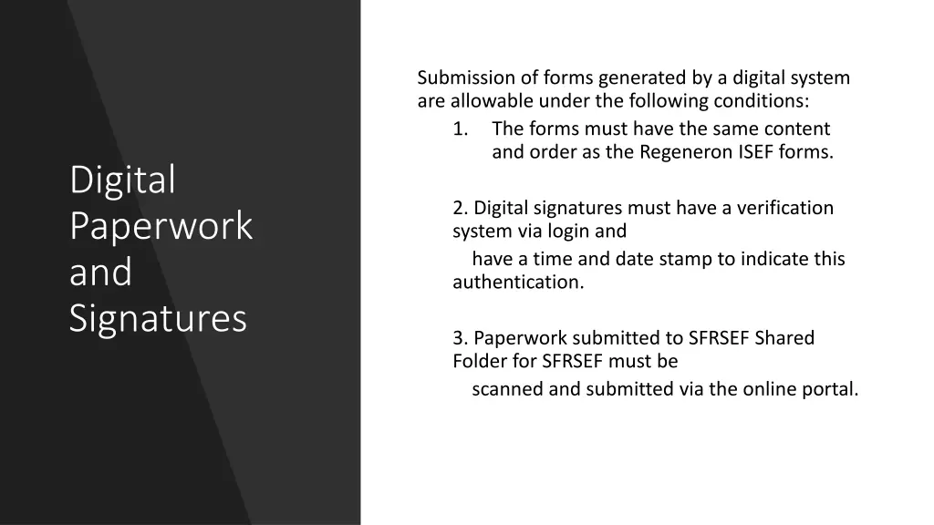 submission of forms generated by a digital system