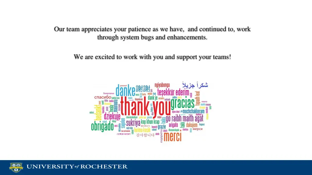 our team appreciates your patience as we have