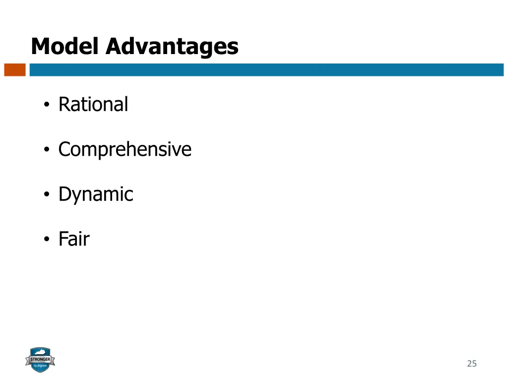 model advantages