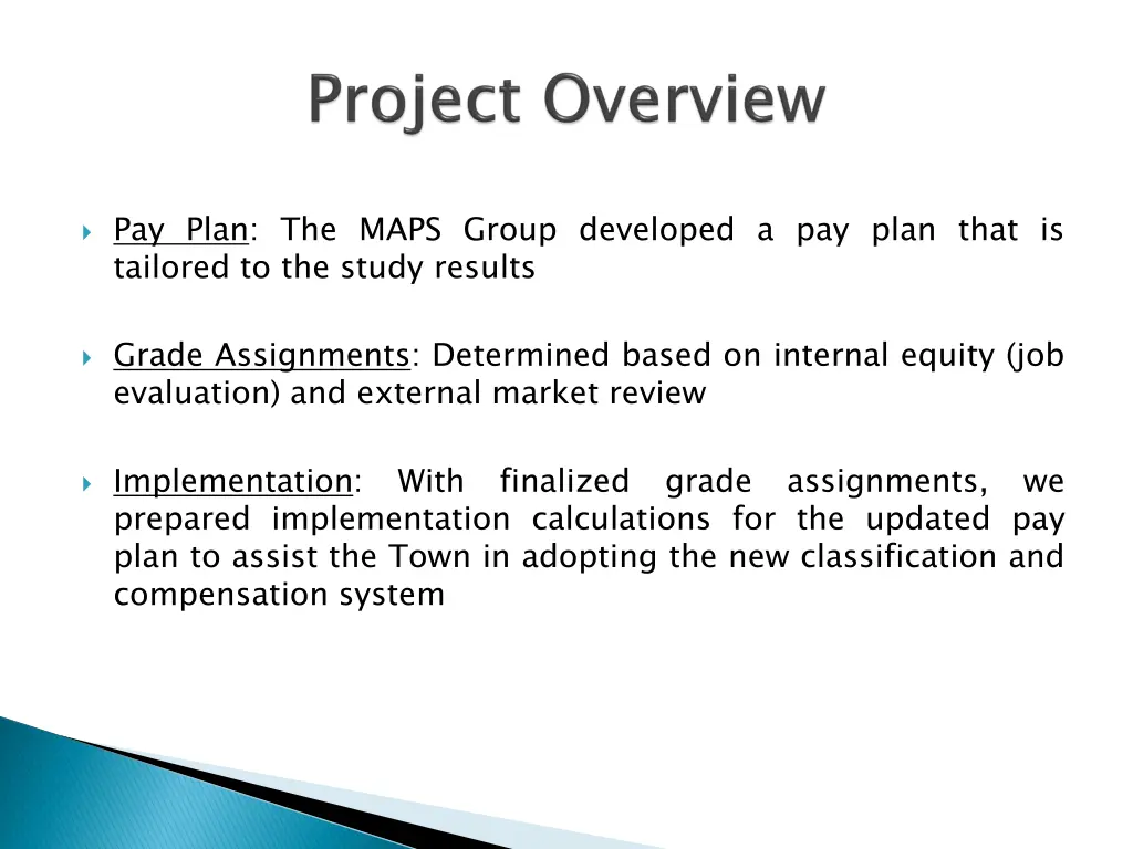 pay plan the maps group developed a pay plan that
