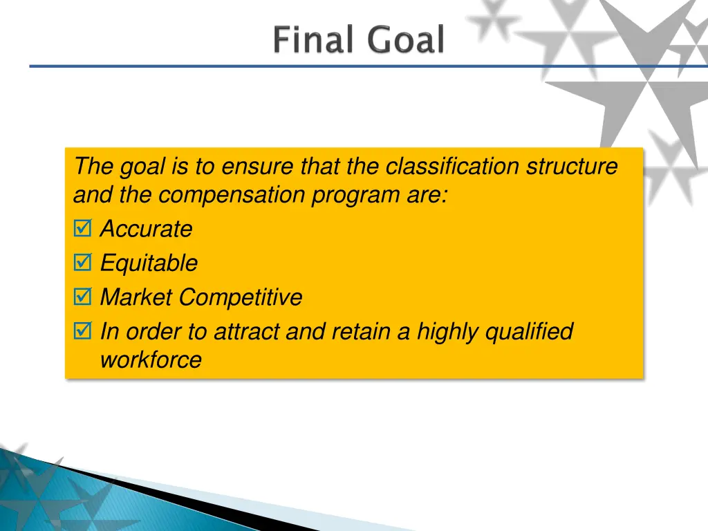 the goal is to ensure that the classification