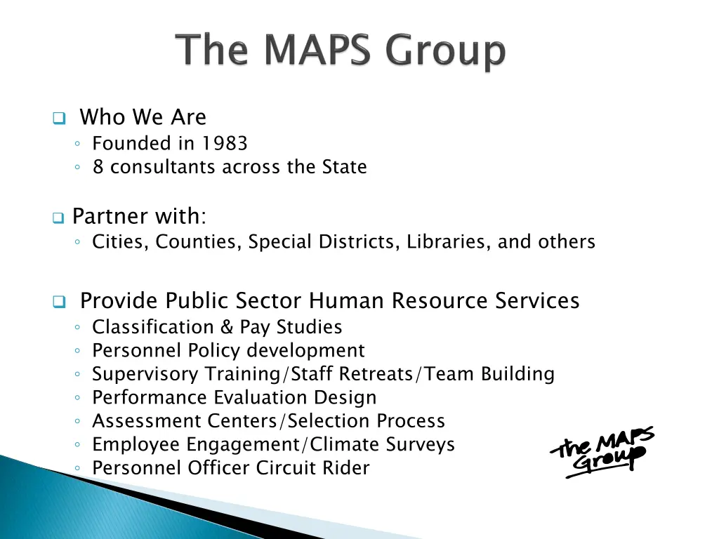 who we are founded in 1983 8 consultants across